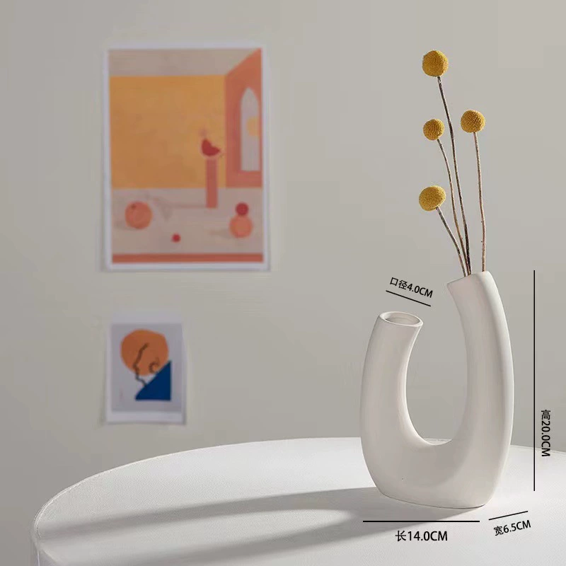 Ceramic fresh modern white decorations for living room, home decor