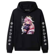 Genshin Impactԭ���������Yae Miko hoodie�Bñ���l����Ů