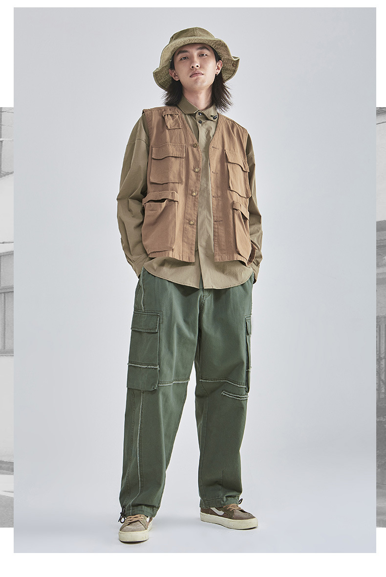 Herrenbekleidung Herrenmode Modemarke Overalls Herren Herbst Neue Herrenbekleidung Hosen Stone Mill Lose Freizeithose Herren_voghion.com