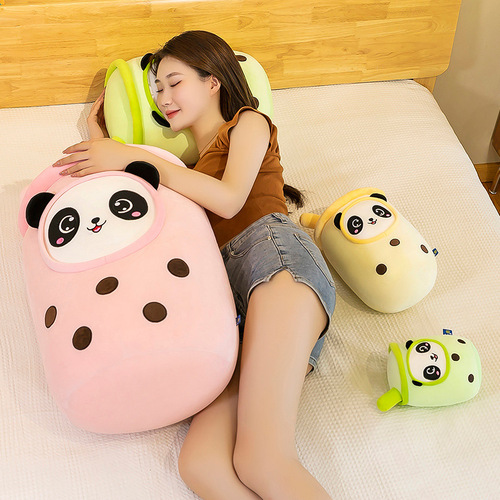 Cross-border foreign trade cream milk tea cup pillow doll plush toy girls sleeping doll gift Amazon wholesale