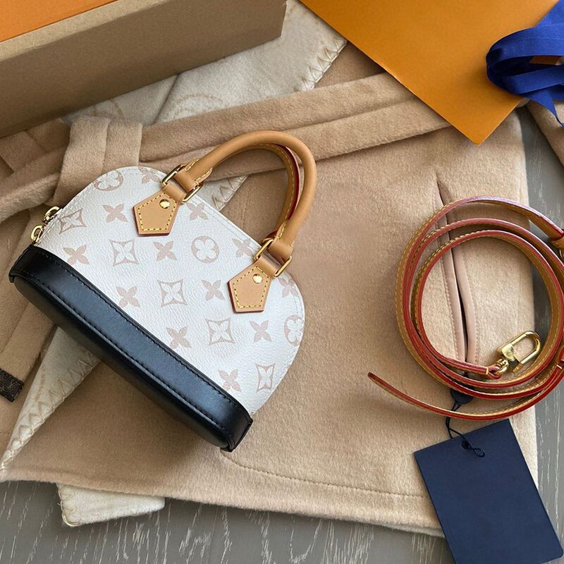Donkey House Sand Dune Color Mini Shell Bag, Fashionable Handbag with a High-End Feel, Large Capacity, Printed Shoulder and Crossbody Bag for Women