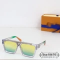 Transparent frame, gradient yellow-green lenses