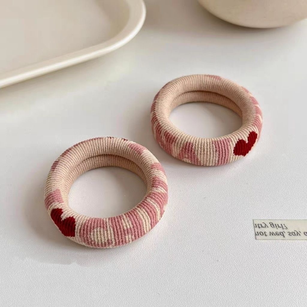 Moda nueva versión coreana de alta elasticidad sin costuras toallas anillo bola cabeza simple anillo de cabello cuerda de cabeza gruesa cuerda de cabeza grande