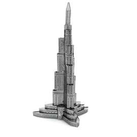 迪拜塔挑战你的空间思维汽车摩托系列金属拼图 3D立体手工DIY拼装