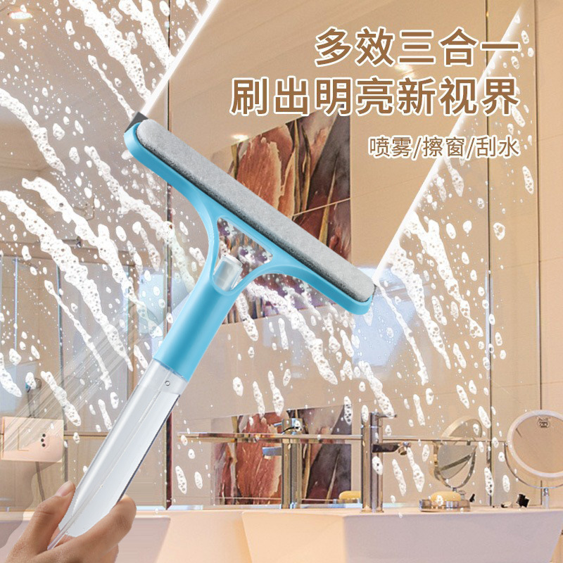 Limpieza de vidrio artefacto raspador de vidrio doméstico 3 en 1 limpieza de tablero de limpieza especial herramienta de espejo doble cara limpieza de ventanas