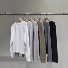 现STATEMENT韩国东大门代购女2025秋冬简约圆领加绒打底衫长袖T恤