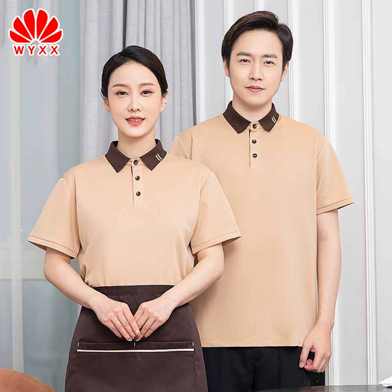 Уборка рабочей одежды футболка с коротким рукавом отель гостевой номер отель уборщик уборка имущества тетя мужчины и женщины в одном стиле