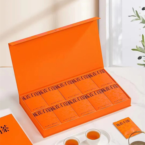 Chenpi white tea Fuding white tea Xinhui Chenpi small square pieces Shoumei compressed jujube fragrance Gongmei old white tea biscuits tea