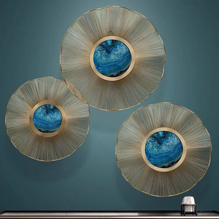 三联铁艺镂空圆效果图