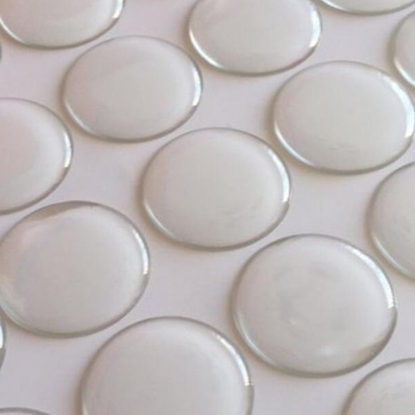 厂家批发1英寸透明水晶滴胶工艺挂件Rectangular epoxy sticker