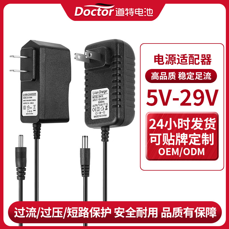 5V1A/6V500Ma/12V/21V 2A Chinese, European, Australian and American Standard Switching Power Supply Power Tool Charger