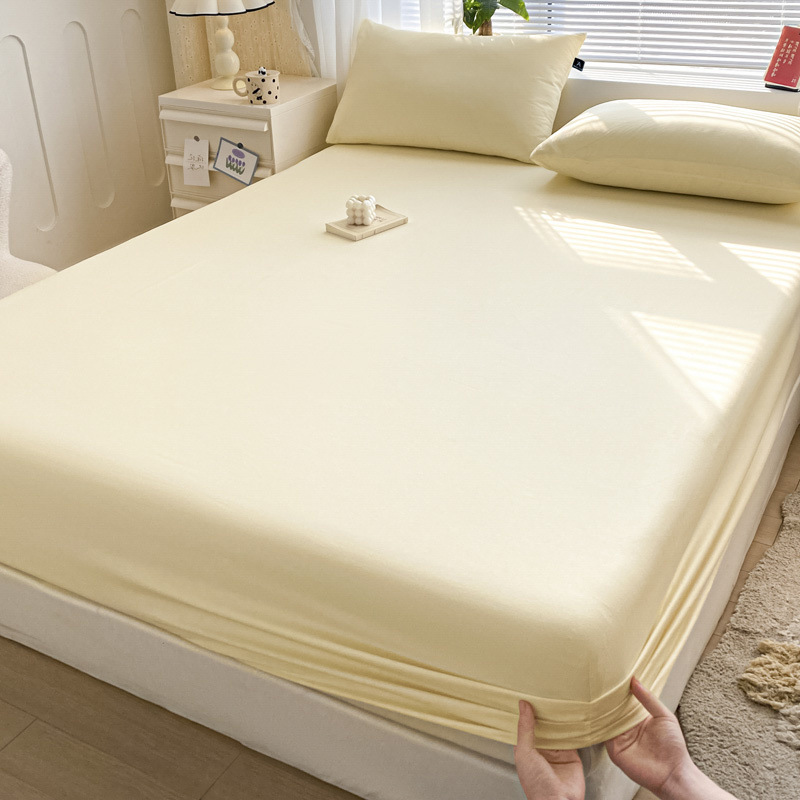 2025 nueva ropa de cama de una sola pieza de algodón 100 funda de cama de algodón con todo incluido cubierta protectora de colchón pieza individual de tres piezas 2