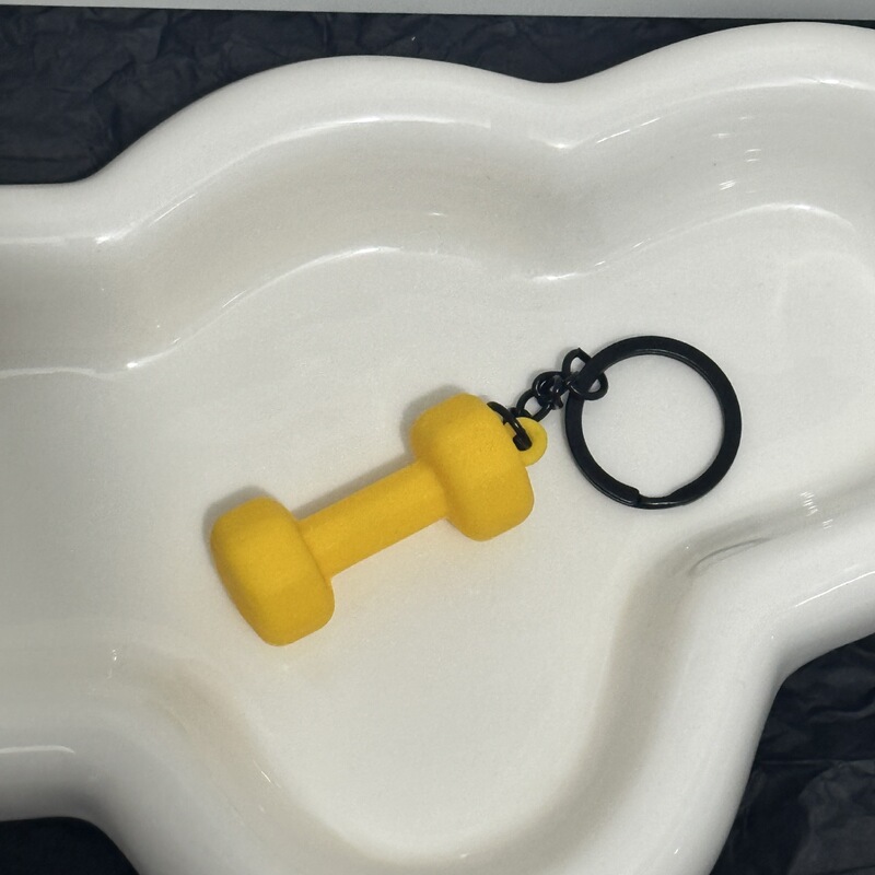 トレンドフィットネスシリーズのキーホルダー部品ミニバーベルのコップのペンダント|undefined