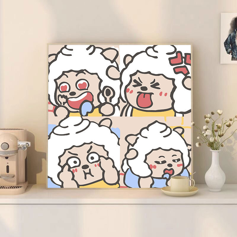 ズートピア diy デジタル油絵手描き着色ジュディニック周辺アクリル油絵メーカー卸売|undefined