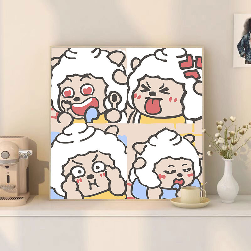 FC162 / 20*20cm 후면 패널+페인트+브러시