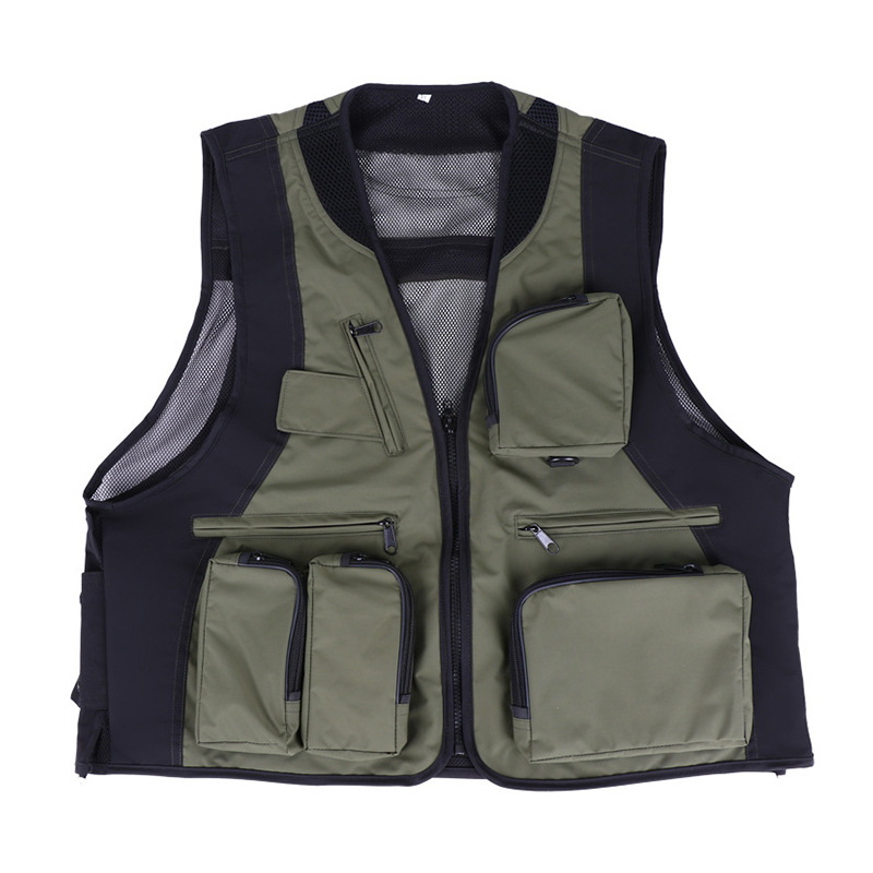 Campamento de verano chaleco al aire libre impermeable ropa de niños para adultos de bolsillo caballo chaleco de fotografía ropa de trabajo chaleco personalizado