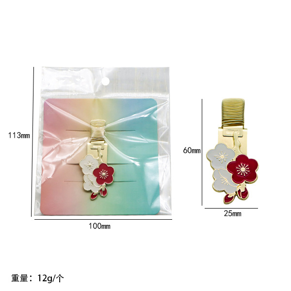 Red cherry blossom pen clip