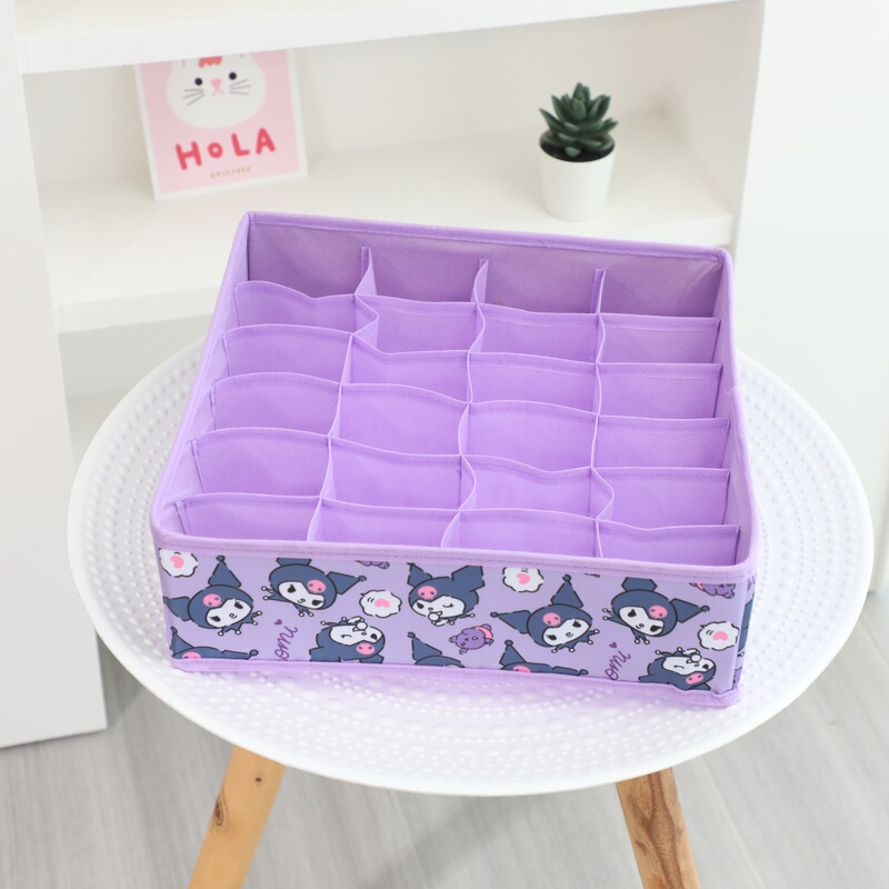 少女心クロミプリント下着靴下分類収納ケース漫画布芸防掻花アクセサリー分類整理|undefined