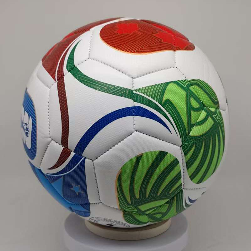 Nuevo número 5 Copa del Mundo de fútbol Copa de Europa Copa América Liga de Campeones con pegado caliente ppu adhesivo 4 fútbol al por mayor