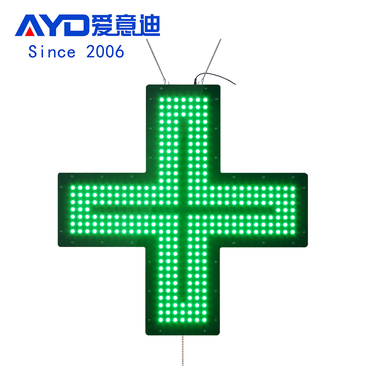医院药店广告牌室内十字架LED灯牌电子灯箱定 做60x60cm 跨境货源