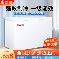 志高228/388L冷凍庫家庭用商用大容量冷蔵冷凍庫新鮮保持両用横型冷凍冷凍庫