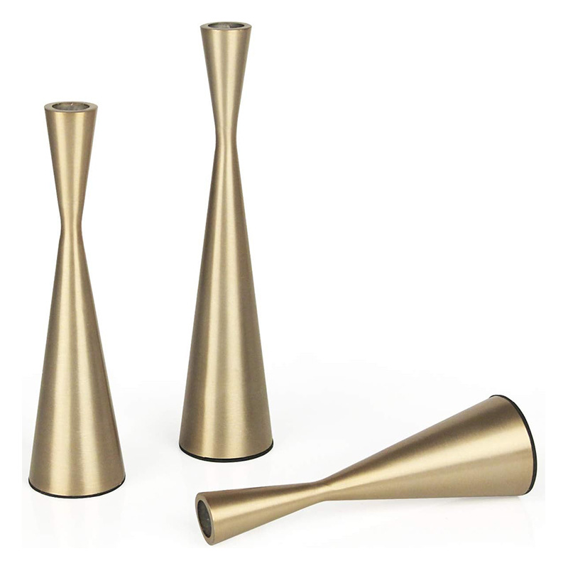 Candelabro de hierro forjado Candelabro de oro simple Cena romántica Candelabro de boda Candelabro Hotel Decoración de boda Accesorios y adornos