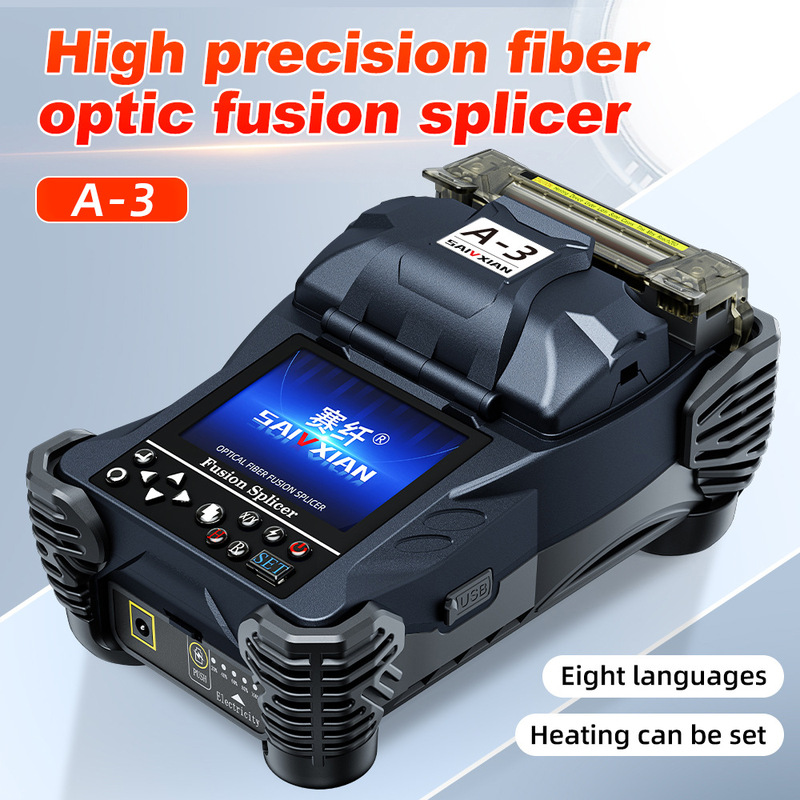 [Cross-Border Volume] High-Precision Domestic Fiber Optic Splicing Machine A-3 Optical Cable Home Entry Pigtail Hot Melt Machine