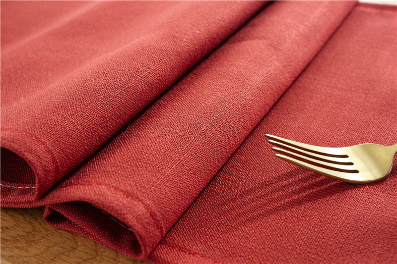 Tovaglia/runner da tavola rettangolare impermeabile, moderna e minimalista, tinta unita, in poliestere con nappe, direttamente da_voghion.com