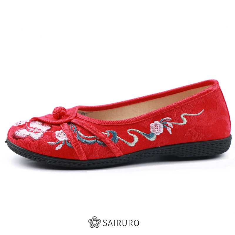 Этнические слипоны, обувь, дышащая обувь, этнический стиль, с вышивкой, цветочные, 2023, мягкая подошва