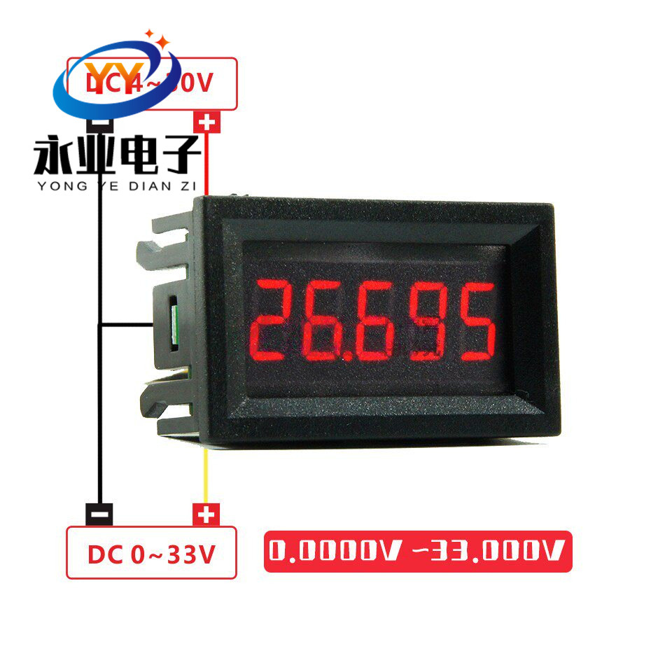 33V Rəqəmsal Voltmetr, 5 Rəqəmli DC Gərginlik Ölçən