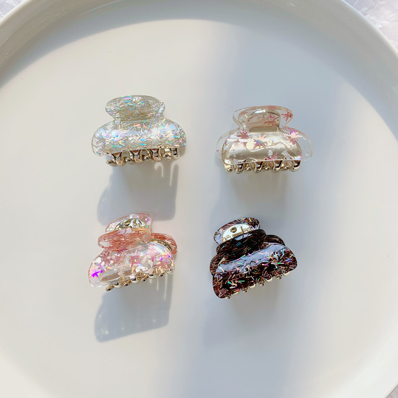 Daily, Street Occasion Retro Classic Style Women's Multicolor Solid Color Acrylic Hair Claws