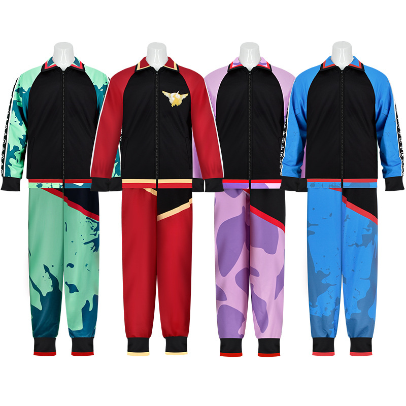 Peace Elite Cos Clothing Long-Sleeved Top Eating Chicken Same Style S1 Body Pants Kidsren's Game Pants Cos Suit