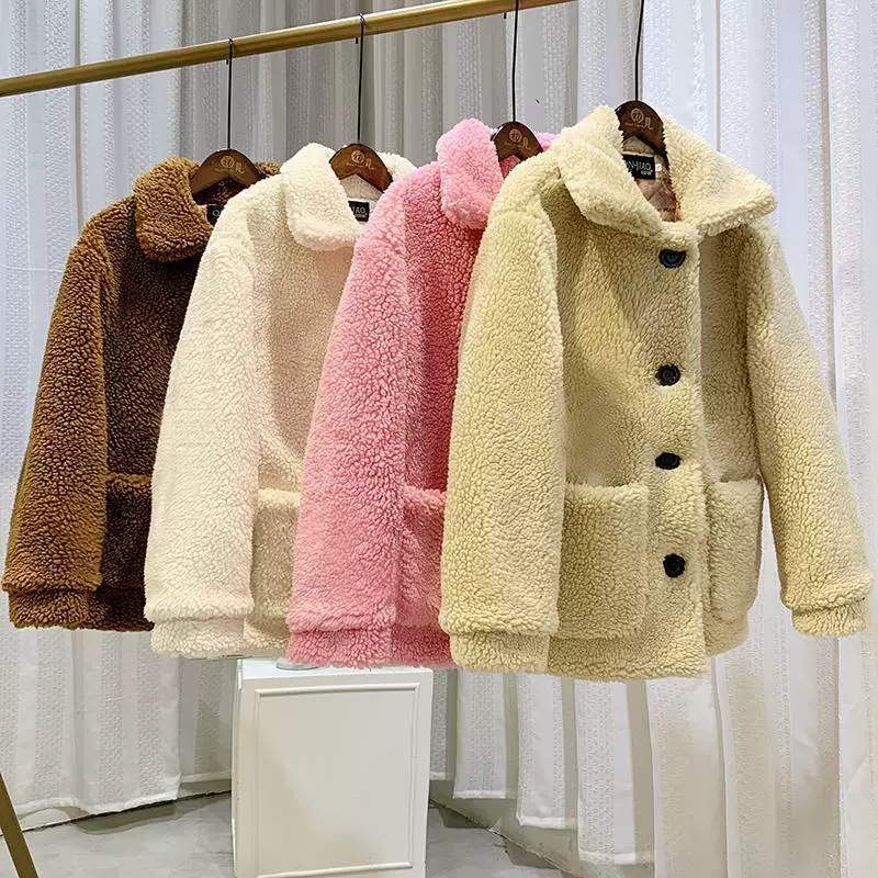 Down jacket, velvet short coat, Korean style, increased thickness