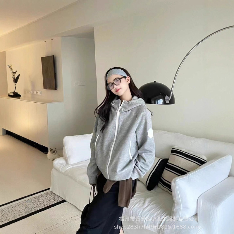 Big Goose Sweatshirt 01 Canadian Chilliwack Hooded Shearling Bomber Jacket 7102W1