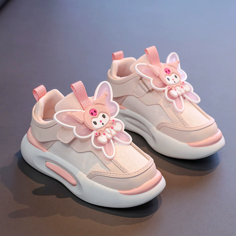 Children's cartoon sports shoes, casual footwear with velcro, 2025 years