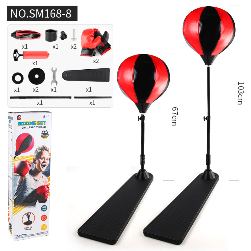 Bola de entrenamiento de boxeo de escritorio de fábrica con chasis bola de ventilación pelota de boxeo en casa equipo de fitness juguetes deportivos de boxeo