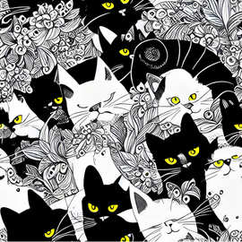 双面印花20姆米桑蚕丝真丝斜纹绸围巾52cm小方巾黑猫款真丝丝巾