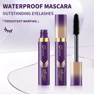 Ocheal Cross-Border Black Mascara Is Waterproof and Not Easy to Smudge, Long, Thick, Curling and Styling, Large-Head Mascara