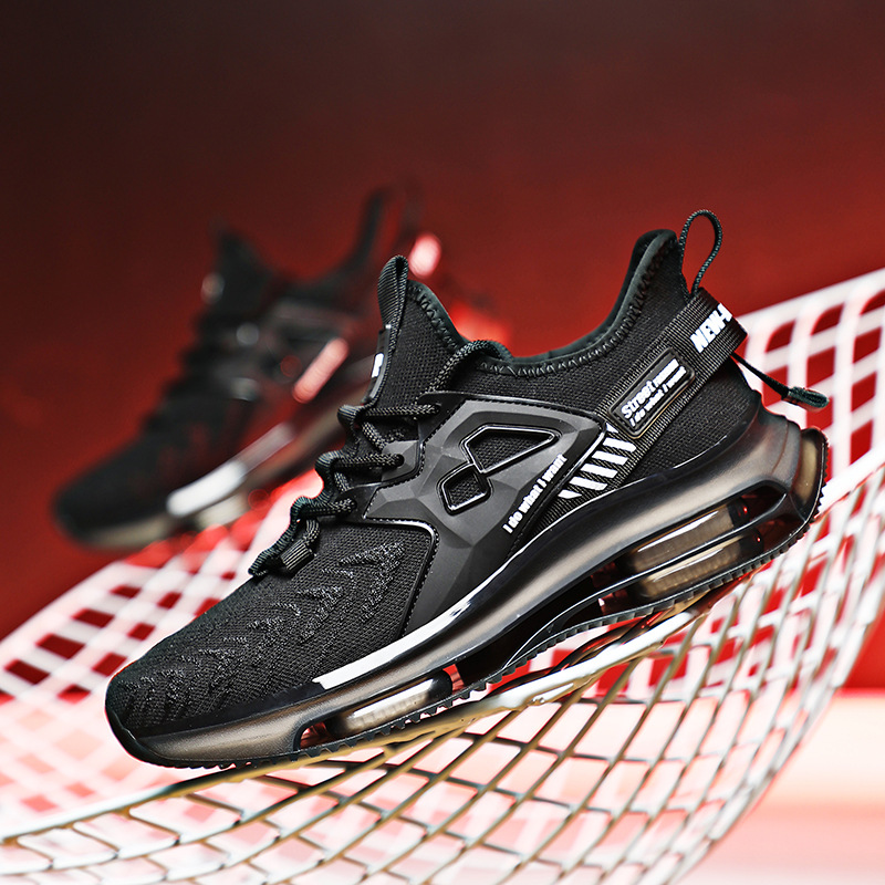 Herren Sommer atmungsaktiv 2024 neuer Trend vielseitige Herren Sport laufen lässig Luftkissen Papa Ins trendige Schuhe_voghion.com