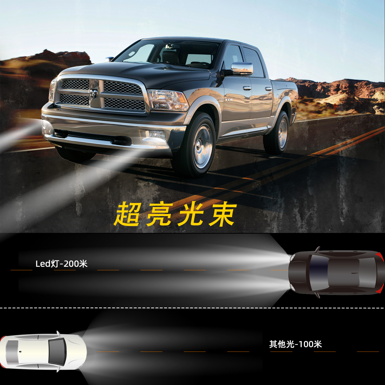 适用2009-2014道奇公羊Ram1500/2500/3500前雾灯前杠灯防雾-阿里巴巴