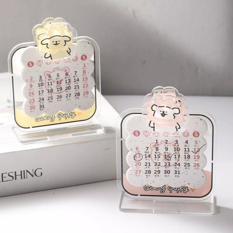 Акрил настольный календарь 2025 новый настольный мини-маленький календарь студенческий стол офисный стол украшение змеиного года