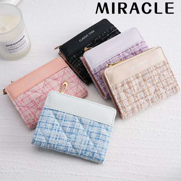 2026 New Model Women's Short Wallet, Small Chanel-Style Coin Purse, Trendy Women's Fashion Student Wallet, Cross-Border