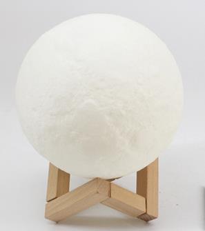 Comercio exterior nueva impresión 3D Luna lámpara de techo de PVC lámpara de noche lámpara de la luna de bricolaje lámpara de techo creativa de vacaciones