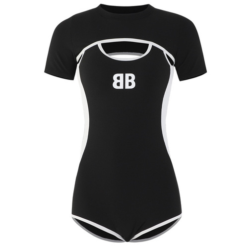 2024 new swimsuit for women, one-piece, sports, hot springs, conservative students, slimming, covering belly, cute, Japanese style, high-end