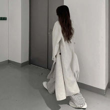 2025中长款毛呢外套女春秋冬季次小个子宽松英伦风衣呢子大衣