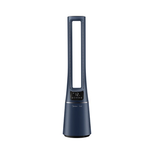 Midea Bladeless Electric Fan Household Floor-Standing Low-Noise Vertical Tower Fan Bedroom Timing Remote Control Ams150E-Tm