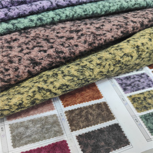 Autumn and Winter new style woolen circle mixed color woolen fabric Chanel style coat fashion woolen fabric