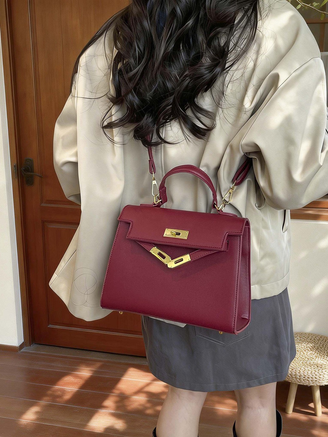 Bolso de mujer nueva moda transfronteriza lujosa portátil Kayli bolso cuadrado de textura avanzada exquisita mochila de viaje