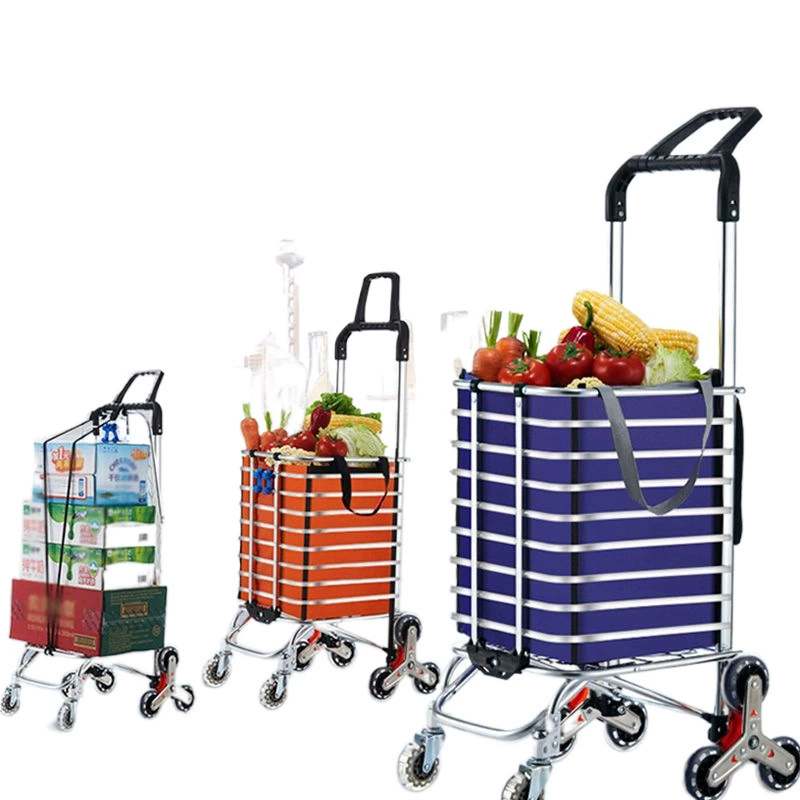 Folding cart, suitcase, shopping bag