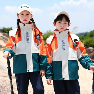 小学生校服秋冬装冲锋衣三件套学院风儿童班服冬季幼儿园园服套装